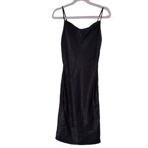 Altar'd State Little Black Slip Dress